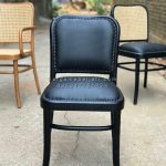 Kursi Cafe Minimalis Kayu Jati Dudukan & Sandaran Jok Oscar HMJ-KCF 16