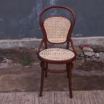 Kursi Cafe Minimalis Kayu Jati x Rotan HMJ-KCF 17