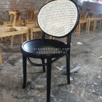 Kursi Cafe Minimalis Kayu Jati x Rotan HMJ-KCF 19
