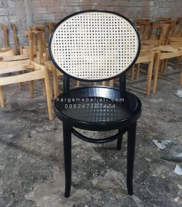 Kursi Cafe Minimalis Kayu Jati x Rotan HMJ-KCF 19 - Image 2