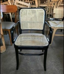 Kursi Cafe Minimalis Kayu Jati x Rotan HMJ-KCF 20 - Image 2