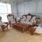 Set Kursi Tamu Klasik Ukir Mewah Belagio Finishing Warna Natural Kayu Jati HMJ-SKTMU 21