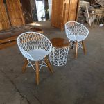 Set Kursi Teras Minimalis Industrial Kayu Jati x Besi HMJ-SKTRS 04 - Image 2