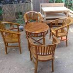 Set Kursi Teras Minimalis Kayu Jati HMJ-SKTRS 06
