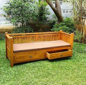 Bangku Bale-Bale Daybed Kayu Jati Minimalis HMJ-BBL 001