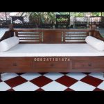 Bangku Bale-Bale Daybed Kayu Jati Minimalis HMJ-BBL 013