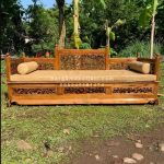 Bangku Bale-Bale Daybed Kayu Jati Ukir HMJ-BBL 009