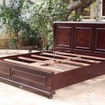 Dipan Ranjang Tempat Tidur Kayu Jati Minimalis Modern HMJ-TTD 20