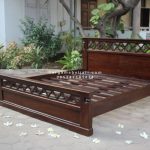 Dipan Ranjang Tempat Tidur Kayu Jati Minimalis Modern HMJ-TTD 22