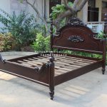 Dipan Ranjang Tempat Tidur Kayu Jati Ukiran HMJ-TTD 24