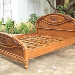 Dipan Ranjang Tempat Tidur Kayu Jati Ukiran HMJ-TTD 25