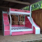 Dipan Tempat Tidur Ranjang Anak White x Pink Duco Minimalis HMJ - DAT 003