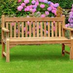 Kursi Bangku Taman Furniture Outdoor Kayu Jati HMJ - FT 007