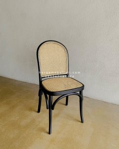 Kursi Cafe Minimalis Kayu Jati x Rotan HMJ-KCF 23