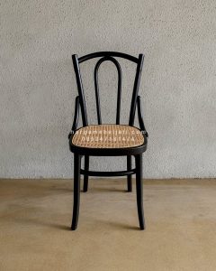 Kursi Cafe Minimalis Kayu Jati x Rotan HMJ-KCF 25