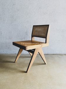Kursi Cafe Minimalis Kayu Jati x Rotan HMJ-KCF 26 - Image 3