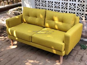 Kursi Sofa 2 Seater Scandinavian Kayu Jati HMJ-SKSF 12