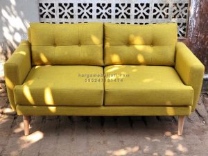 Kursi Sofa 2 Seater Scandinavian Kayu Jati HMJ-SKSF 12 - Image 2