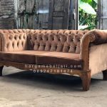 Kursi Sofa Chester 2 Dudukan Kayu Jati HMJ-SKSF 13