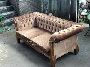 Kursi Sofa Chester 2 Dudukan Kayu Jati HMJ-SKSF 13 - Image 3