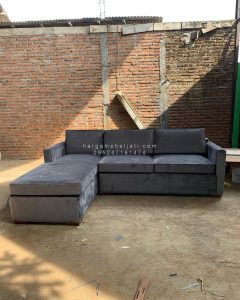 Kursi Sofa Tamu Kayu Jati Custom Design Model L Shape Minimalis HMJ-SKTMU 24