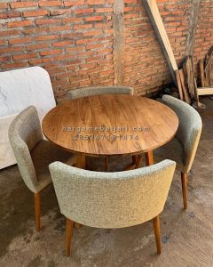 Set Kursi Makan Custom Minimalis Kayu Jati HMJ-SKMKN 21