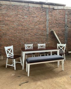 Set Kursi Makan Custom Minimalis Kayu Jati HMJ-SKMKN 22