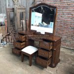 Set Meja Rias Minimalis Kayu Jati HMJ-MJRS 001 - Image 2