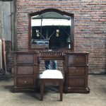 Set Meja Rias Minimalis Kayu Jati HMJ-MJRS 001 - Image 4