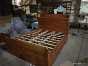 Tempat Tidur Kayu Jati Minimalis 4 Laci HMJ-TTD 16