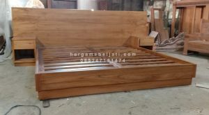 Dipan Ranjang Tempat Tidur Kayu Jati Minimalis Custom Design Korea Style HMJ-TTD 41 - Image 2