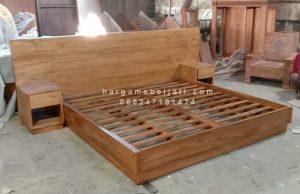 Dipan Ranjang Tempat Tidur Kayu Jati Minimalis Custom Design Korea Style HMJ-TTD 41 - Image 5