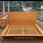Dipan Ranjang Tempat Tidur Kayu Jati Minimalis Modern HMJ-TTD 29