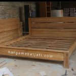 Dipan Ranjang Tempat Tidur Kayu Jati Minimalis Modern HMJ-TTD 36