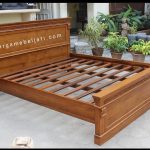 Dipan Ranjang Tempat Tidur Kayu Jati Minimalis Modern HMJ-TTD 38