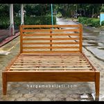 Dipan Ranjang Tempat Tidur Kayu Jati Minimalis Modern HMJ-TTD 40