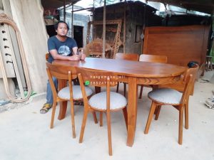Set Kursi Makan Minimalis Kayu Jati HMJ-SKMKN 29
