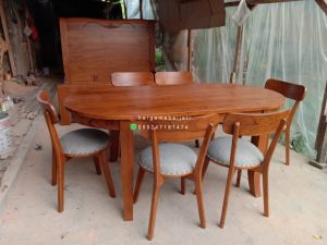 Set Kursi Makan Minimalis Kayu Jati HMJ-SKMKN 29 - Image 2
