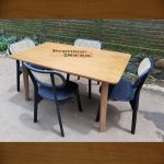 Set Kursi Makan Minimalis Kayu Jati x Rotan HMJ-SKMKN 27 - Image 2