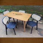 Set Kursi Makan Minimalis Kayu Jati x Rotan HMJ-SKMKN 27 - Image 3