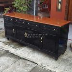 Buffet Minimalis 4 Pintu 6 Laci Kayu Jati HMJ-BUFT 36 - Image 2