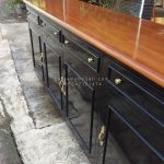 Buffet Minimalis 4 Pintu 6 Laci Kayu Jati HMJ-BUFT 36 - Image 4