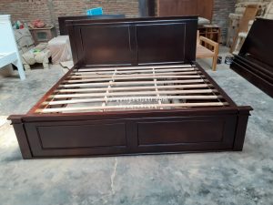 Dipan Ranjang Tempat Tidur Kayu Jati Minimalis 3 Laci HMJ-TTD 54 - Image 3