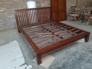 Dipan Ranjang Tempat Tidur Kayu Jati Minimalis HMJ-TTD 55 - Image 2