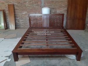 Dipan Ranjang Tempat Tidur Kayu Jati Minimalis HMJ-TTD 55 - Image 3