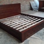 Dipan Ranjang Tempat Tidur Kayu Jati Minimalis HMJ-TTD 57