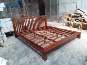 Dipan Ranjang Tempat Tidur Kayu Jati Minimalis HMJ-TTD 60