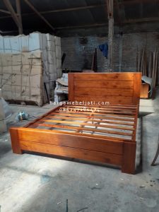 Dipan Ranjang Tempat Tidur Kayu Jati Minimalis HMJ-TTD 47 - Image 2