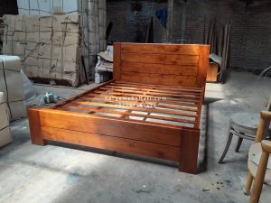 Dipan Ranjang Tempat Tidur Kayu Jati Minimalis HMJ-TTD 47 - Image 3