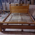 Dipan Ranjang Tempat Tidur Kayu Jati Minimalis HMJ-TTD 48